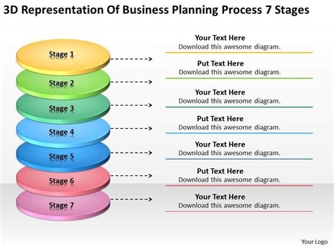 Business Activity Diagram Planning Process 7 Stages Powerpoint