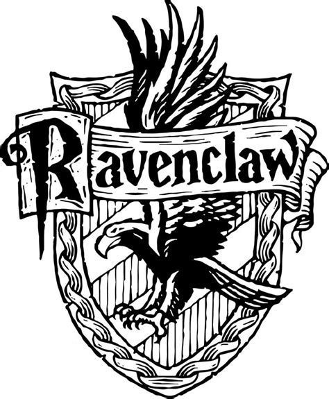 Ravenclaw Crest Emblem Badge SVG Harry Potter Hogwart's House Vector