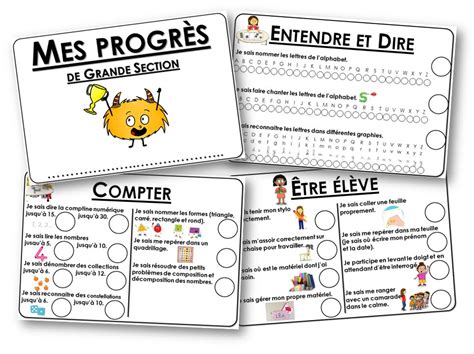 Teacher Charlotte Un Cahier De Progrès En Grande Section De Maternelle