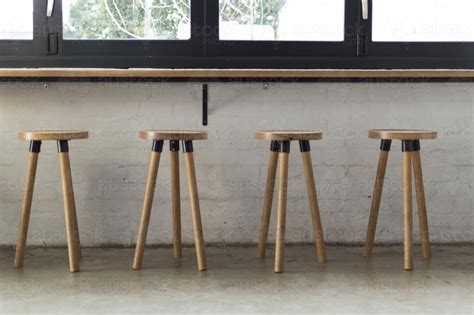 Image Of Cafe Bar Stools Austockphoto