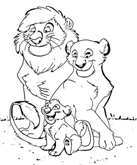 Coloriage Lion Adorable Télécharger Et Imprimer Gratuit Sur