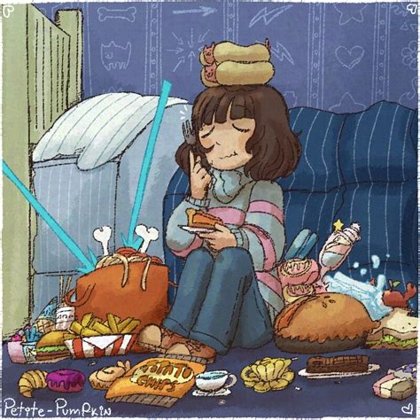 Frisk Eating Food From Friends Undertale Undertale Comic Undertale Art