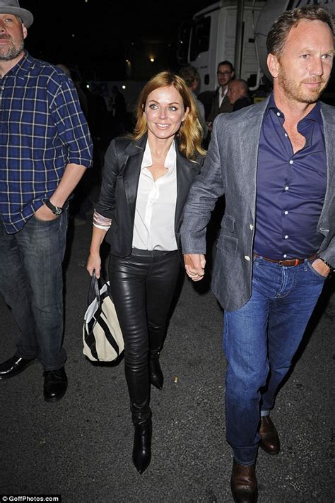 Geri Halliwell And Beau Christian Horner Look Loved Up As They Walk Hand In Hand During Shopping