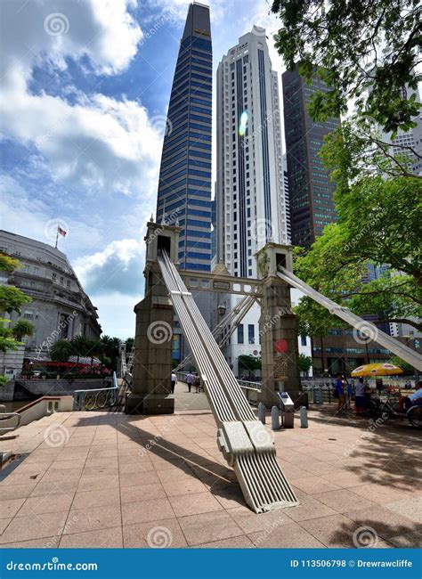 The Modern Skyline Of Singapore Editorial Stock Photo Image Of Ties
