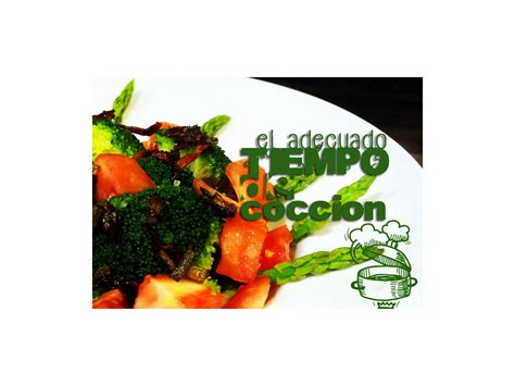 Tabla de tiempos de cocción de las verduras y hortalizas. Koketo