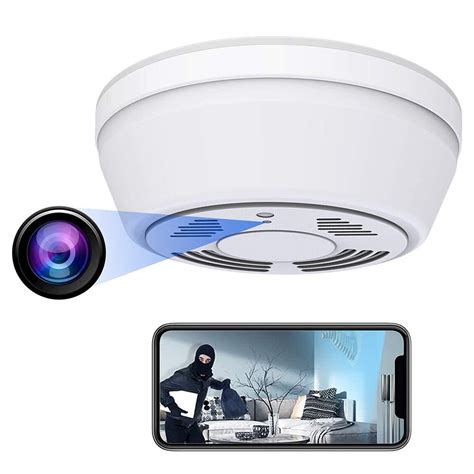 Dual Camera Hardwired Smoke Detector 1080p Hidden Camera W Dvr Wifi