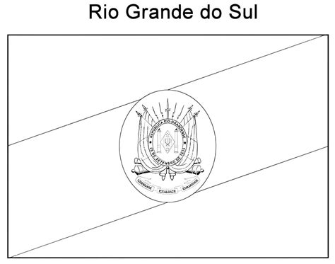 Bandeira Do Rio Grande Do Sul Colorir MODISEDU