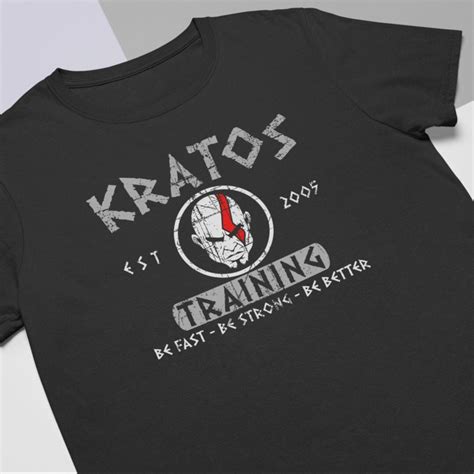 Goertpo Kratos Gym Training Like A God Of War Mens T Shirt Clothing