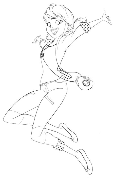 Miraculous Ladybug Coloring Pages With Marinette