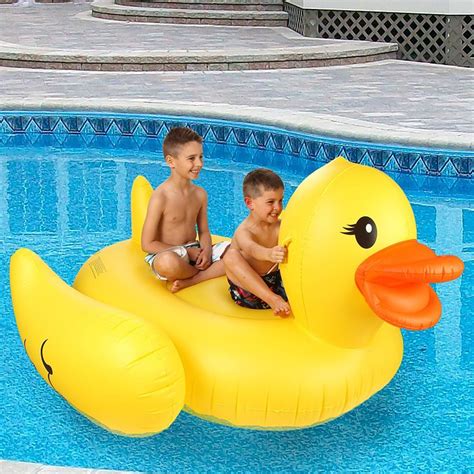 Inflatable Duck Float And Pool Raft Huge 80 Rubber Duck Pool Float