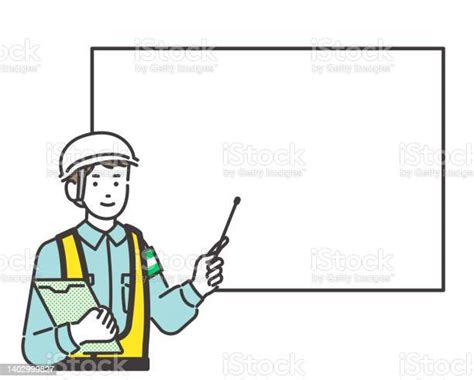 Vector Illustration Material Of Traffic Maintenance Staff That Can Be