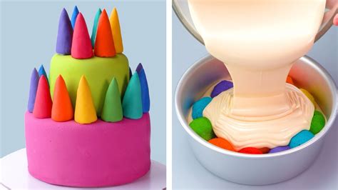 Most Satisfying Colorful Cake Decorating Idea Perfect Cake Recipes