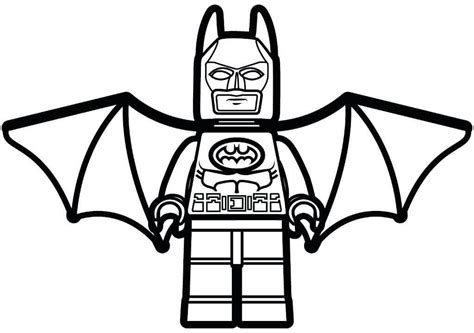Winged Lego Batman Coloring Page - Free Printable Coloring Pages for Kids