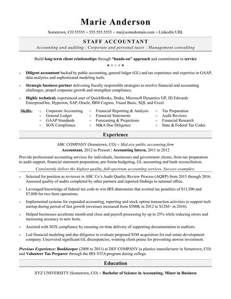 Our professional resume designs are proven to land interviews. Accounting Resume Sample | Monster.com