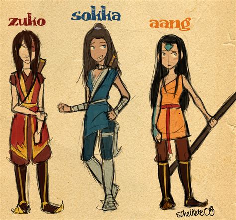 Genderbenders The Girls By Schellibie On Deviantart Avatar Avatar
