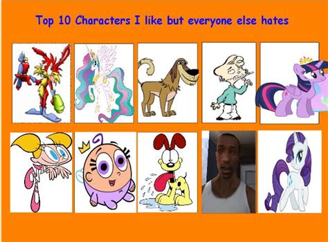 Top 10 Characters I Like But Everyone Hates By Likeabossisaboss On