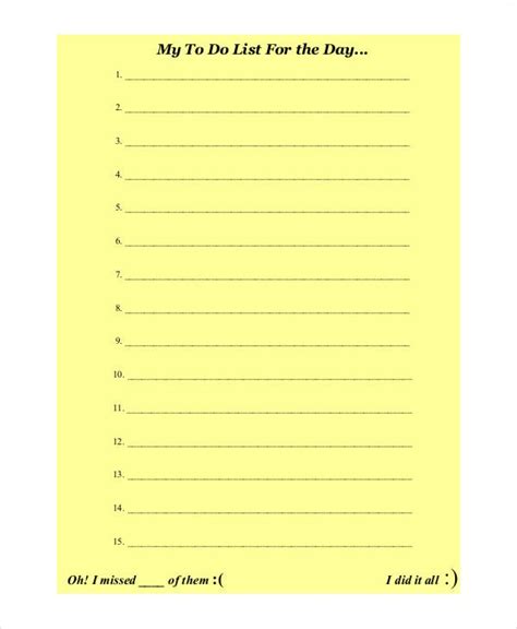 Holiday To Do List Templates 6 Free Word Pdf Format Download