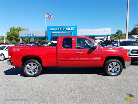 2013 Fire Red Gmc Sierra 1500 Sle Extended Cab 4x4 132222517 Photo 6