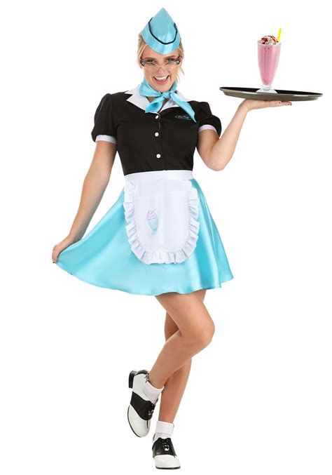 car hop waitress women s costume