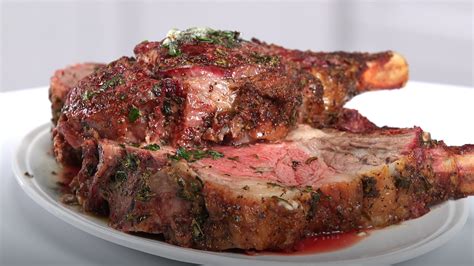 Prime rib roast with vegetable puree. Chef Ray Lampe's Herbed Up Prime Rib Recipe | MyRecipes
