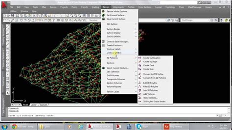 AUTOCAD CIVIL 3D (CONTOUR LINE) LESSONS2 عربي - YouTube