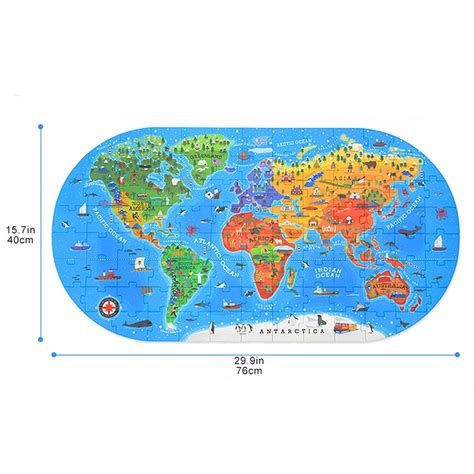 World Map Puzzle Online Shopping For Toys And Games