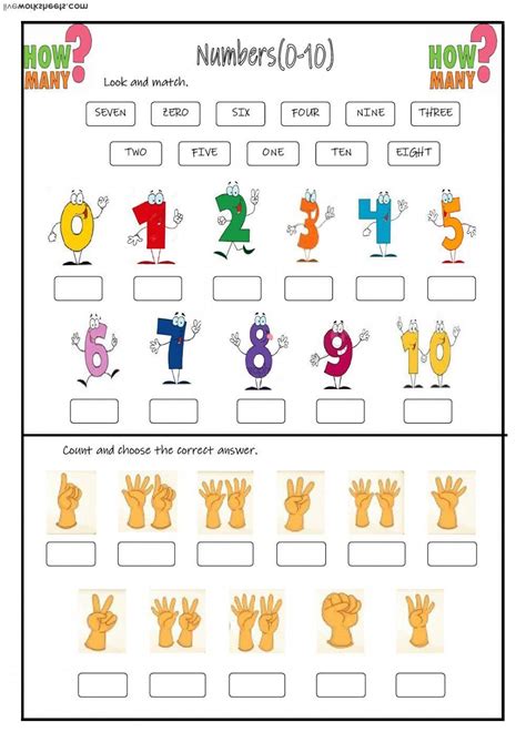 Exercicios De Numeros Em Ingles