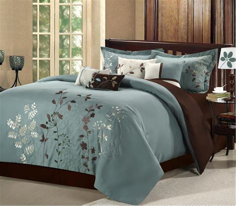 Chic Home Bliss Garden 8 pc Embroidered Comforter Set - Sage