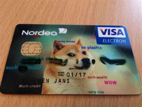 Best Custom Credit Card Design Ever Funny Memes Doge Funny