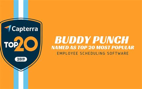 Buddy Punch Named Top Most Popular Scheduling Software