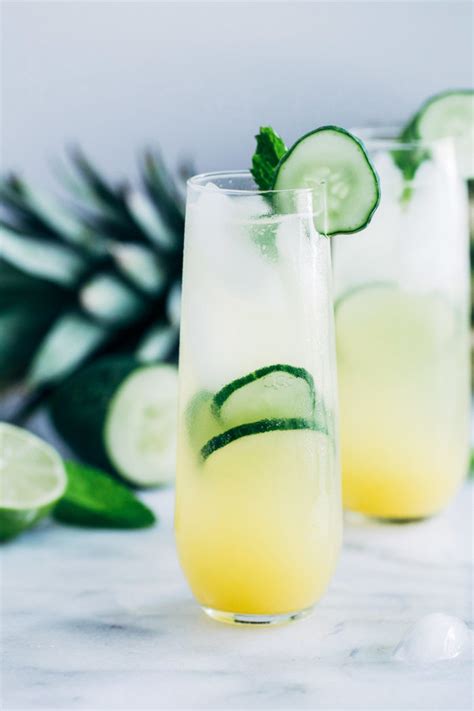 Pineapple Cucumber Lime Spritzers Making Thyme For Health