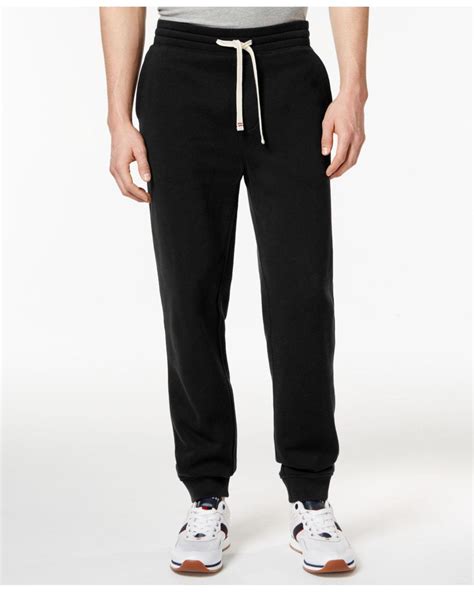 Tommy Hilfiger Synthetic Mens Shep Sweatpants In Black For Men Save