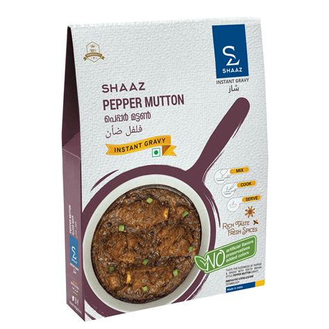 Flavorful Pepper Mutton - Instant Gravy by Shaaz Foods