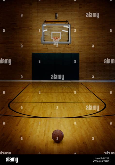 Basketball On Floor Empty Basketball Hi Res Stock Photography And