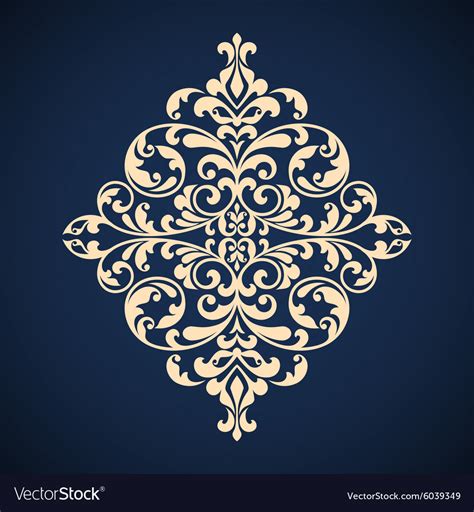 Ornamental Floral Element For Design Royalty Free Vector