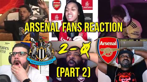 Arsenal Fans Reaction To Newcastle United 2 0 Arsenal Part 2 Fans