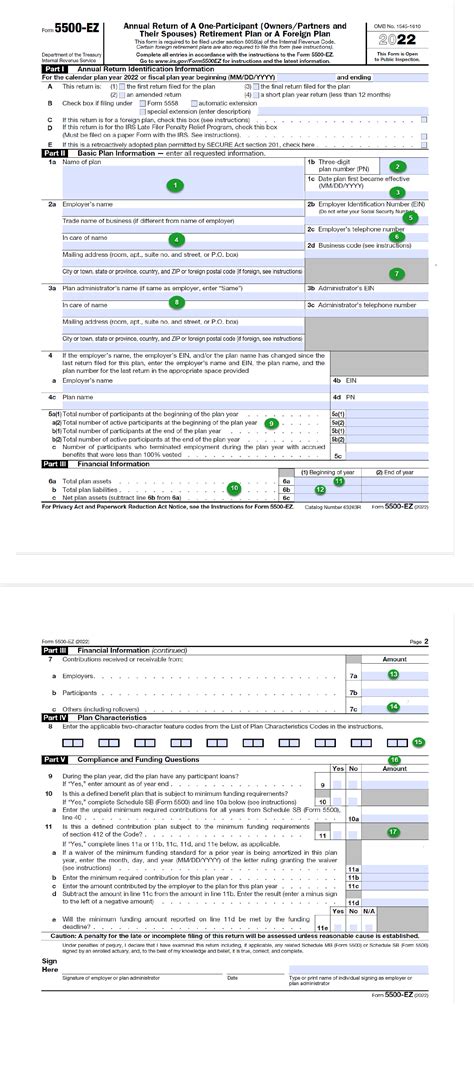 2023 Form 5500 Instructions Printable Forms Free Online