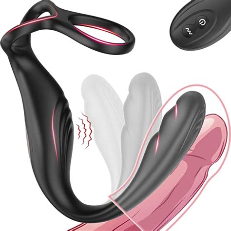 Wearable Prostate Massager With Ball Cock Ring LATUNE Fully Flexible Comfortable Vibrator