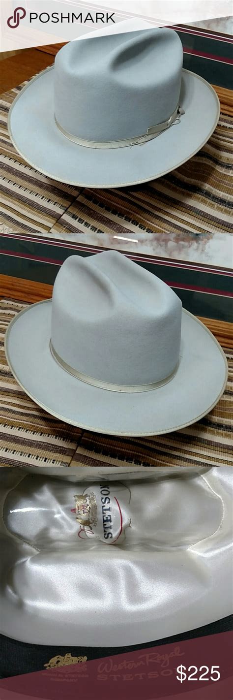 Vintage John B Stetson Silver Belly Western Royal Cowboy Hats Hats
