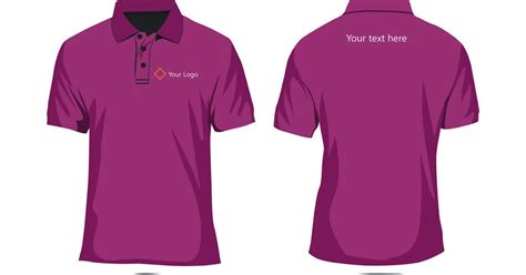 Terbaik Desain Baju Kaos Kerah Vector