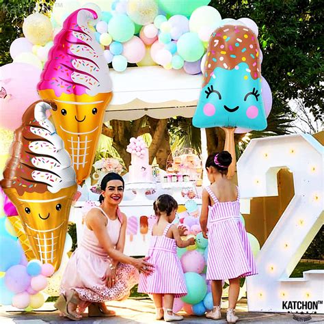 Giant 39 Inch Ice Cream Balloon Ice Cream Party Decorations