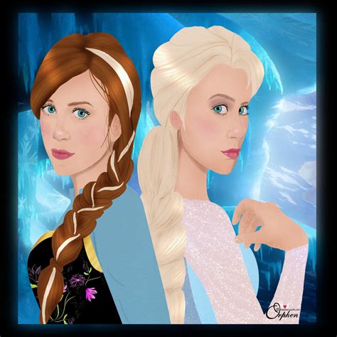 Anna And Elsa Frozen Fan Art 35034208 Fanpop