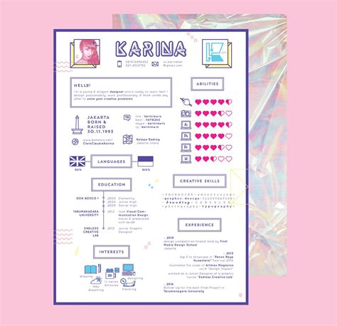 Girly Resume Templates 10 Creative Cv Designs To Inspire Your Job