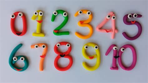 Play Doh Numbers Making Numbers 1 To 10 Youtube