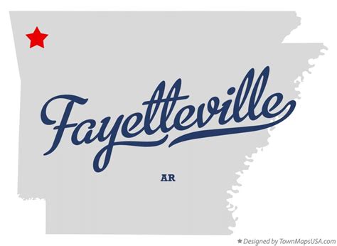 Map Of Fayetteville Ar Arkansas