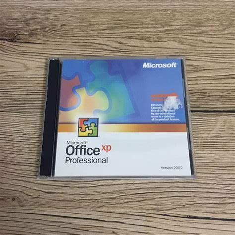 Microsoft Office Xp Professional Cds Version 2002 With Product Key