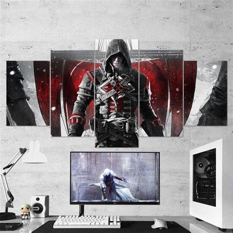 Assassins Creed Rogue Remastered 01 Gaming 5 Panel Canvas Art Wall