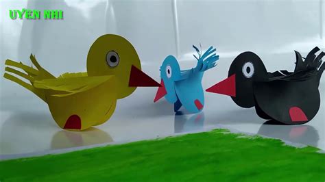 Diy How To Make Paper Birds Easy Paper Birds Easy Paper Toys Youtube