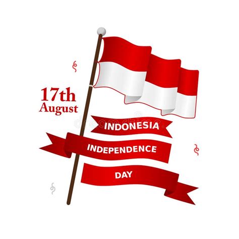Indonesia Independence Day Vector Illustration Stock Vector