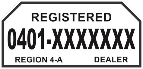 Free Printable Number Plate Template
